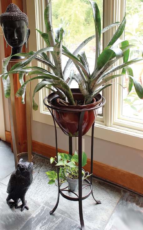 Wrought Iron Plant Stand with Planter Container